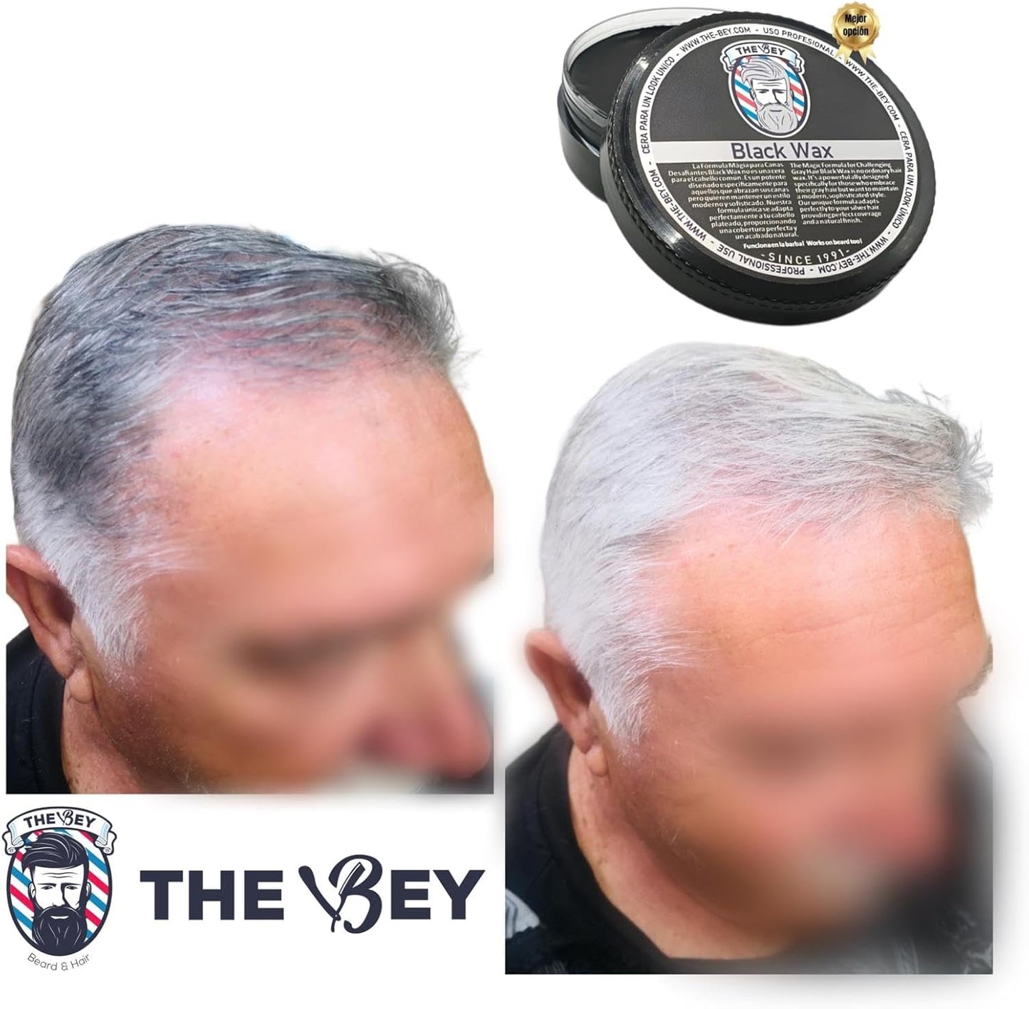 The Bey Black Wax cera para cubrir canas