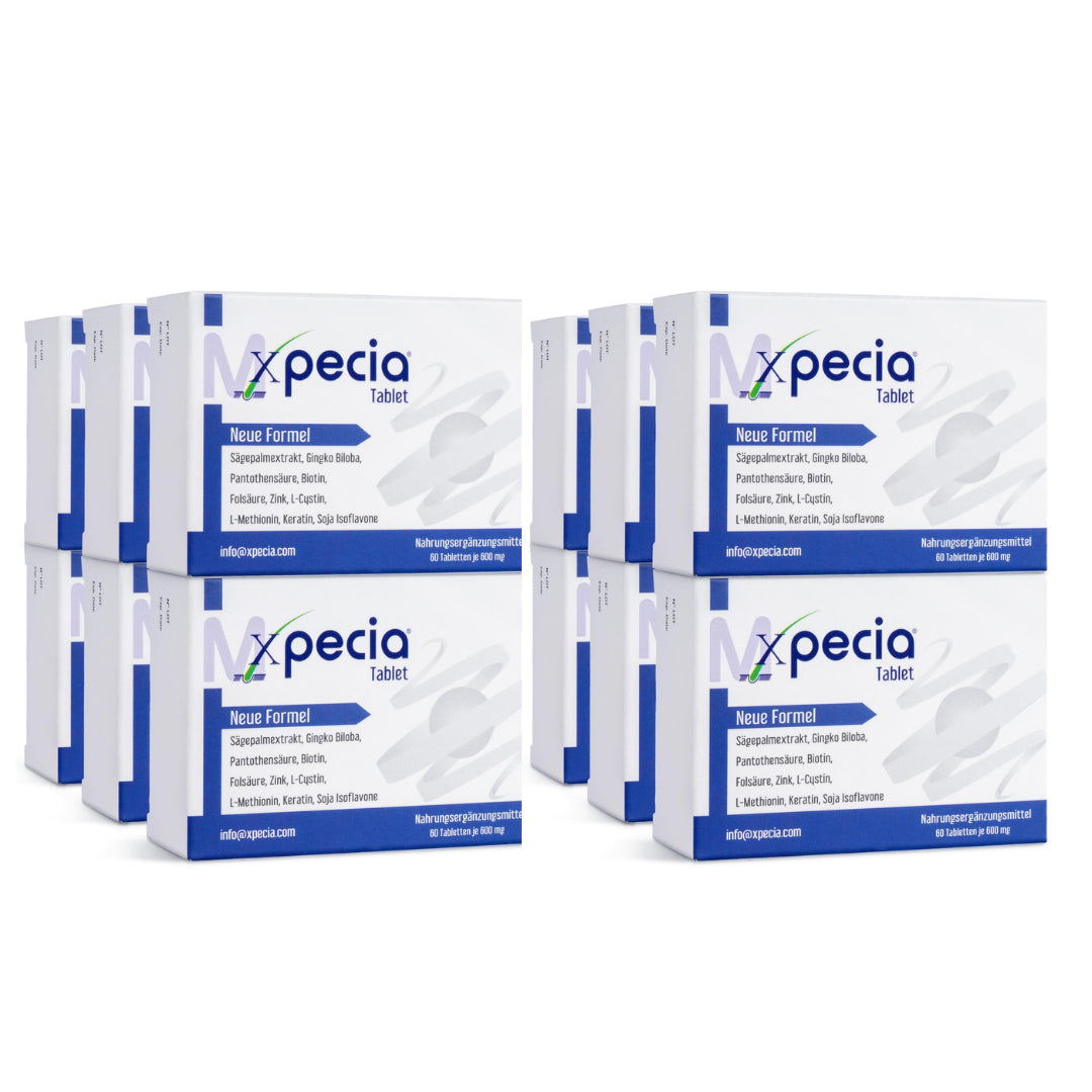 Xpecia Hombre - Suplemento alimenticio con vitaminas, minerales y extractos vegetales para el cabello - HairFluencer