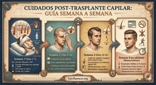 Cuidados post trasplante capilar: guía semana a semana