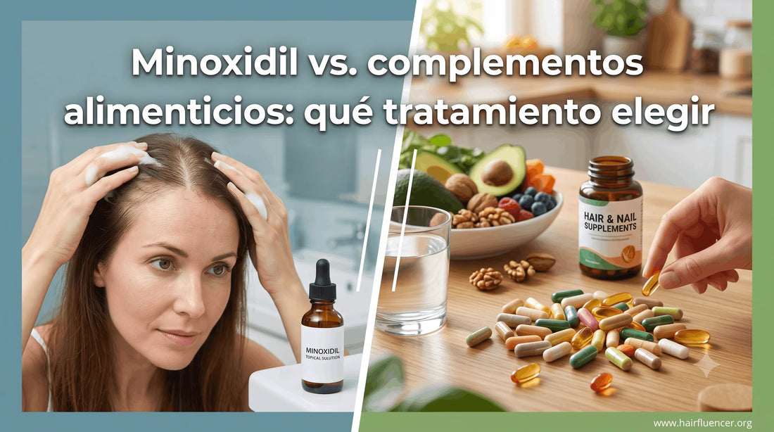 Minoxidil vs. complementos alimenticios: qué tratamiento elegir