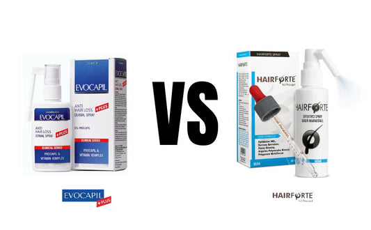 comparativa spray evocapil plus VS spray Hairforte