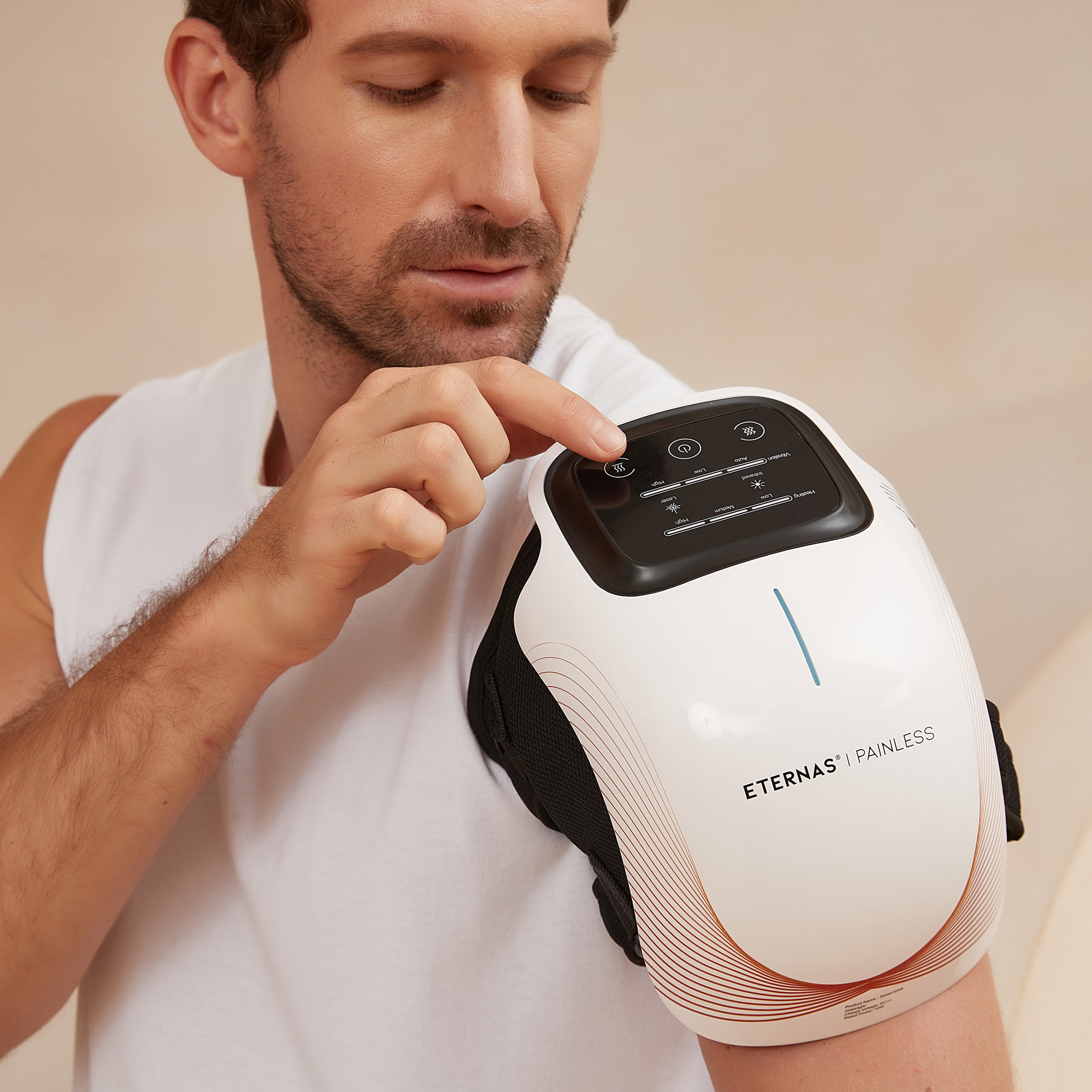 Masajeador de Rodilla Inalámbrico | Alivio del Dolor Articular por Infrarrojos, Calor, Láser y Vibración - HairFluencer