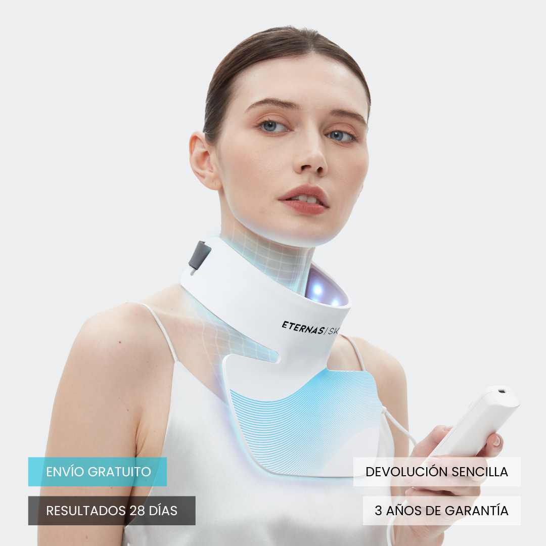 Máscara LED Infrarroja Profesional Cuello y Escote - 850nm Silicona de Grado Médico - HairFluencer