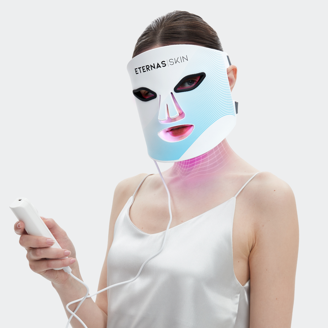 Kit Completo de Máscaras LED Infrarrojas 850nm – Silicona Médica para Rostro, Cuello y Escote - HairFluencer