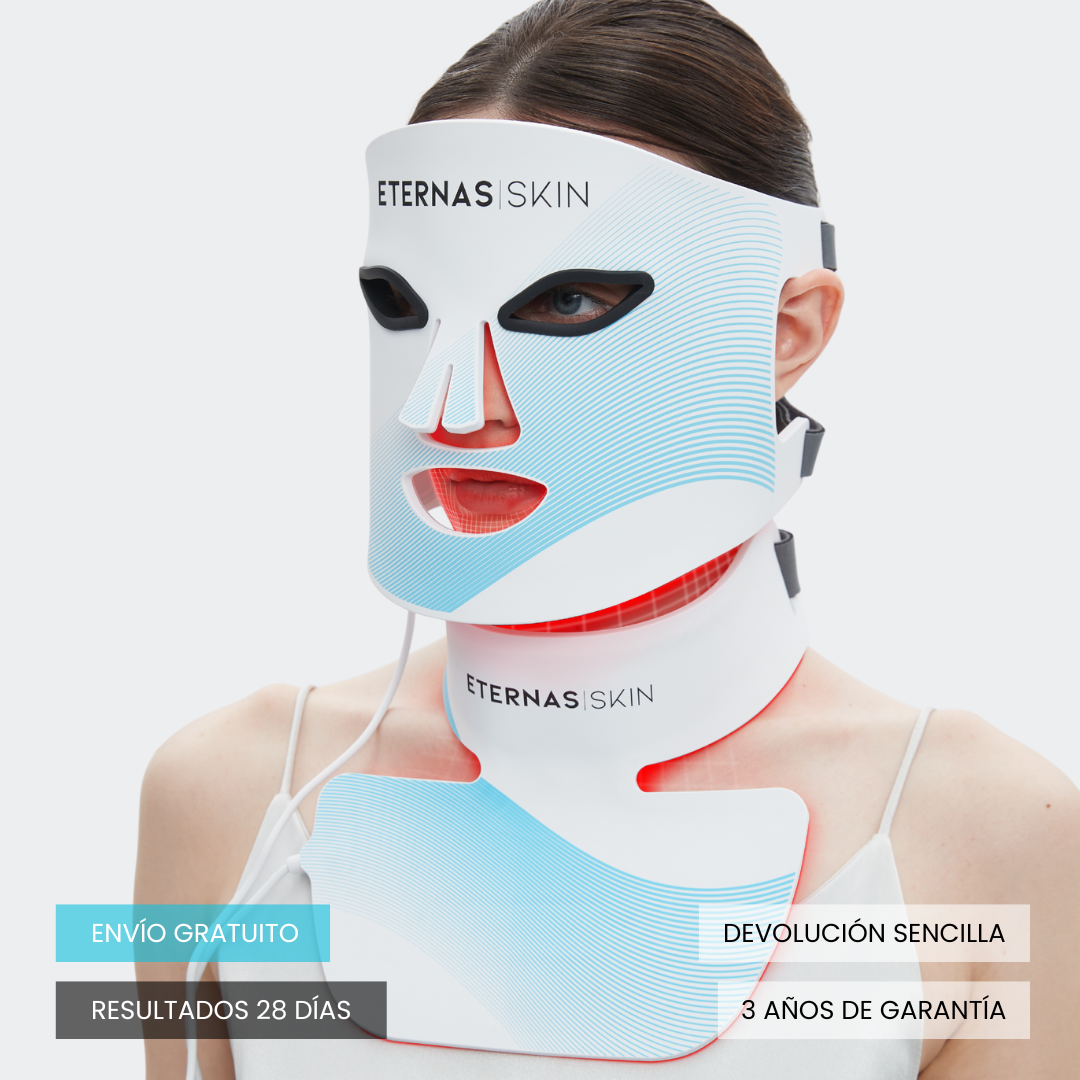 Kit Completo de Máscaras LED Infrarrojas 850nm – Silicona Médica para Rostro, Cuello y Escote - HairFluencer
