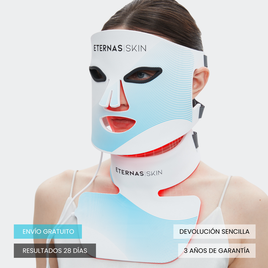 Kit Completo de Máscaras LED Infrarrojas 850nm – Silicona Médica para Rostro, Cuello y Escote - HairFluencer