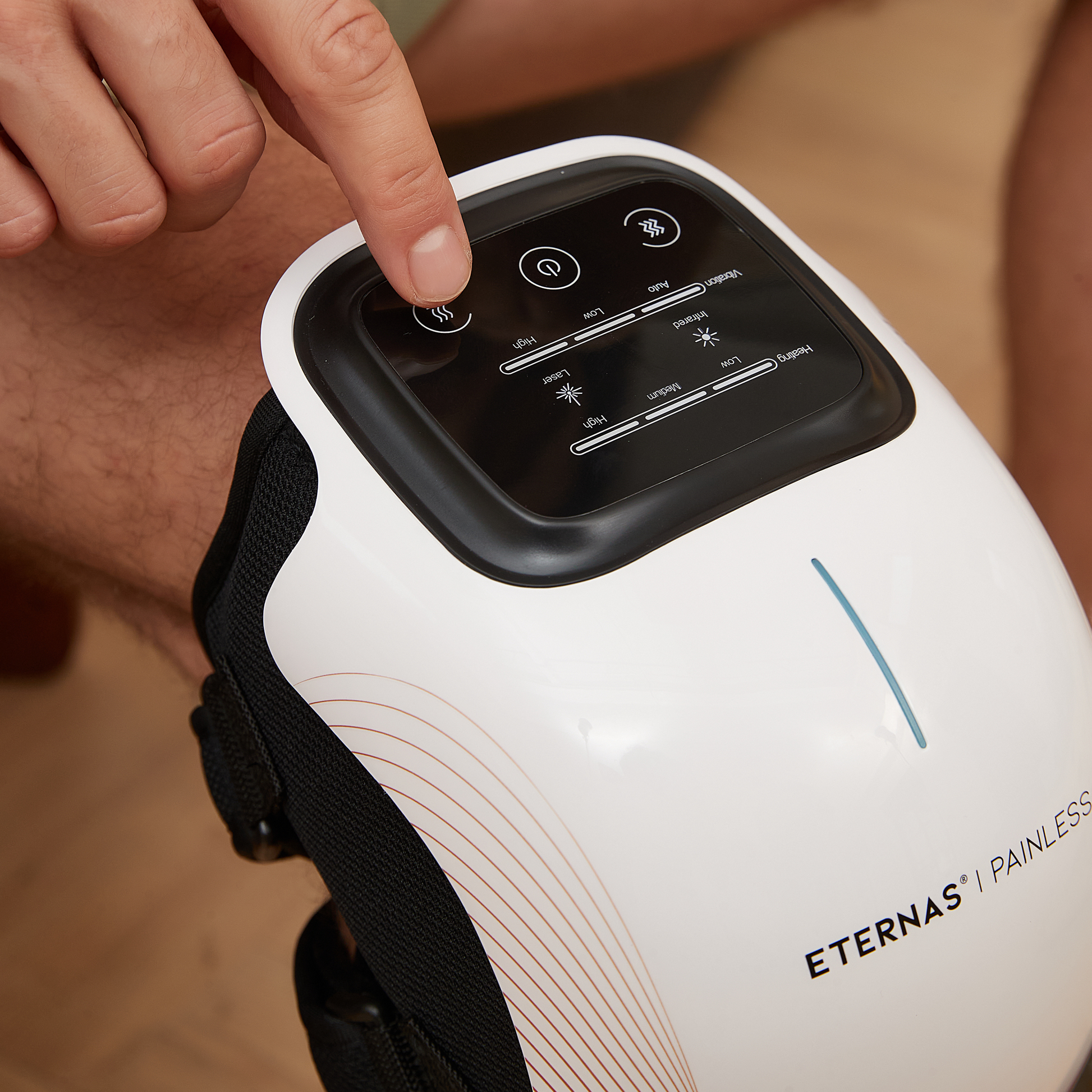 Masajeador de Rodilla Inalámbrico | Alivio del Dolor Articular por Infrarrojos, Calor, Láser y Vibración - HairFluencer