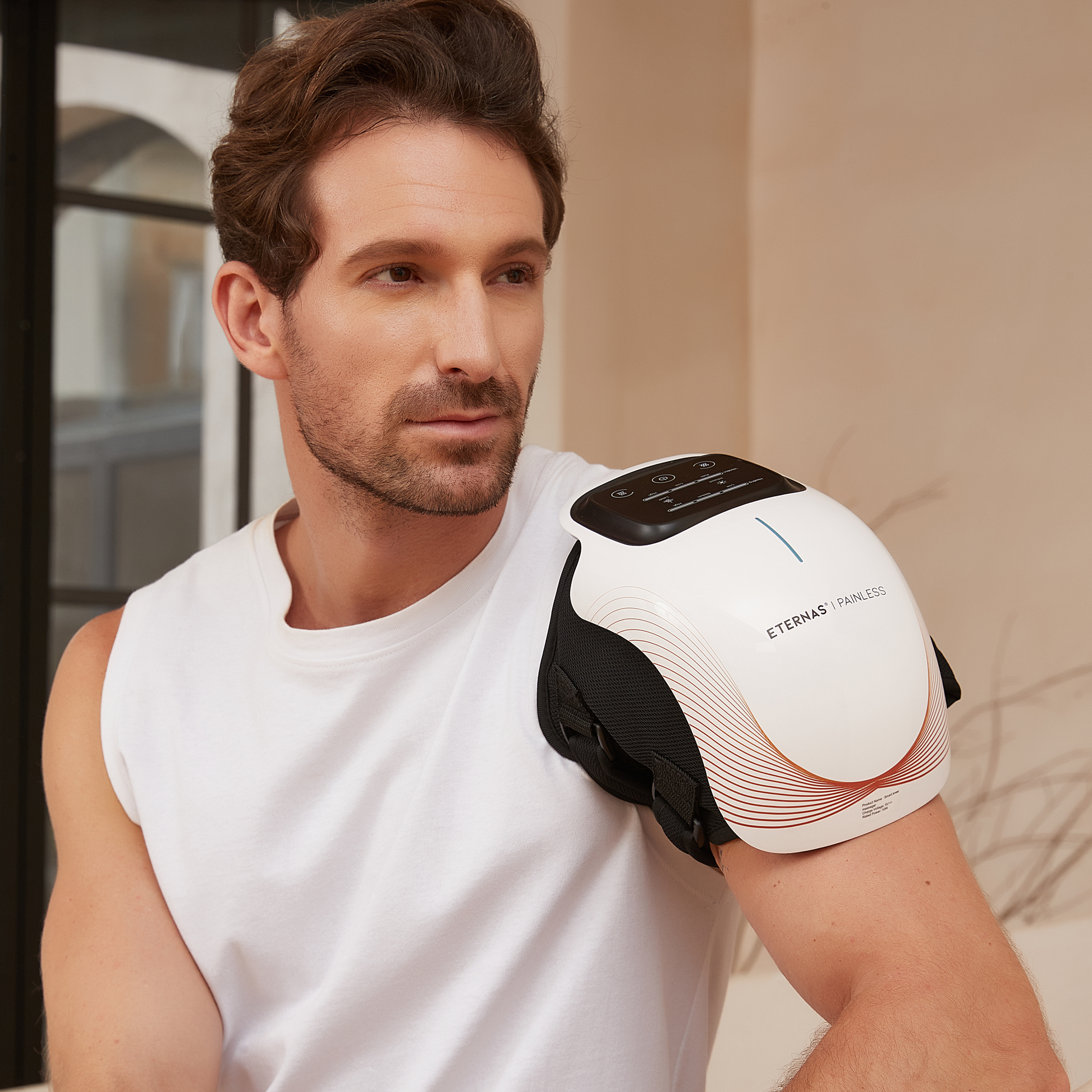 Masajeador de Rodilla Inalámbrico | Alivio del Dolor Articular por Infrarrojos, Calor, Láser y Vibración - HairFluencer