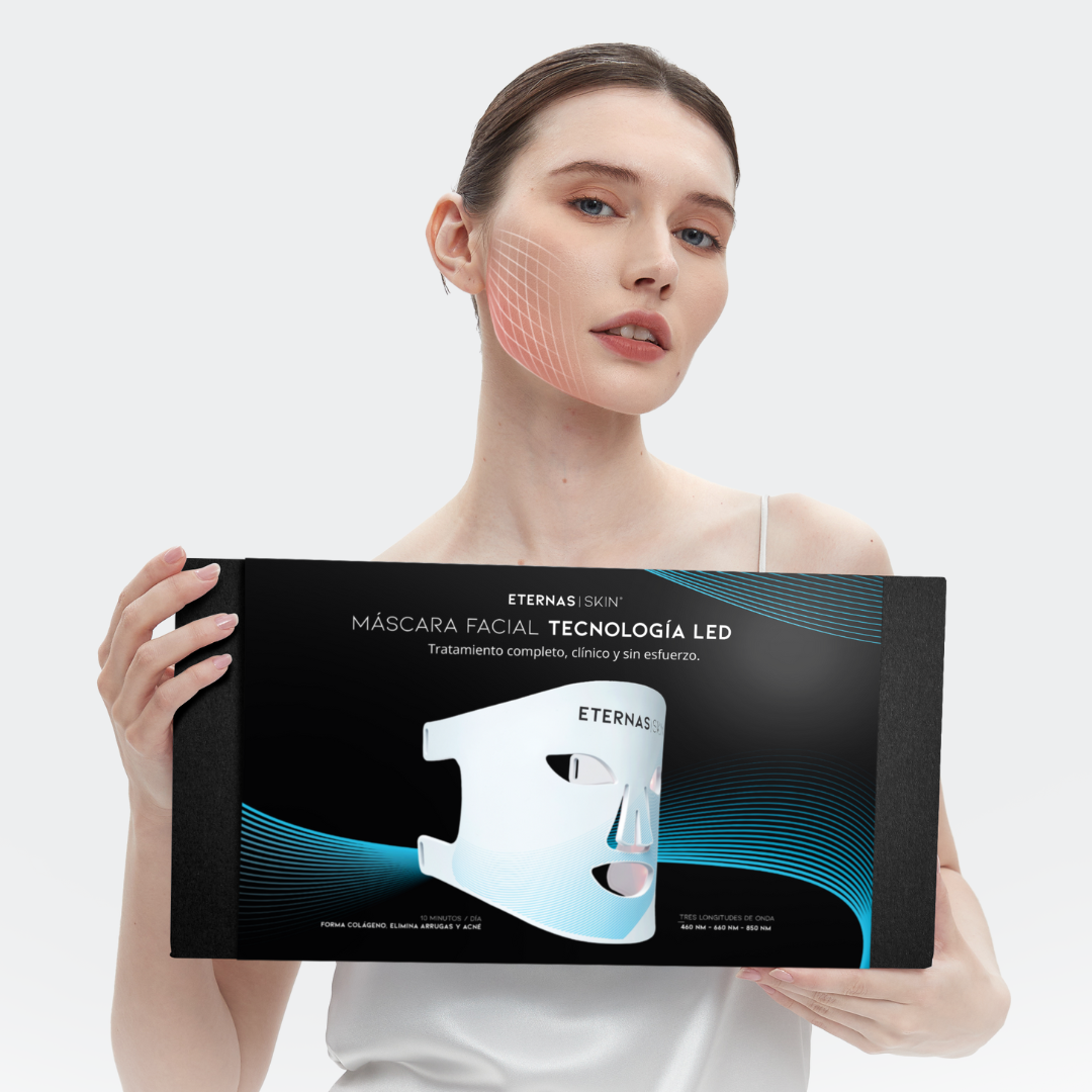 Kit Completo de Máscaras LED Infrarrojas 850nm – Silicona Médica para Rostro, Cuello y Escote - HairFluencer