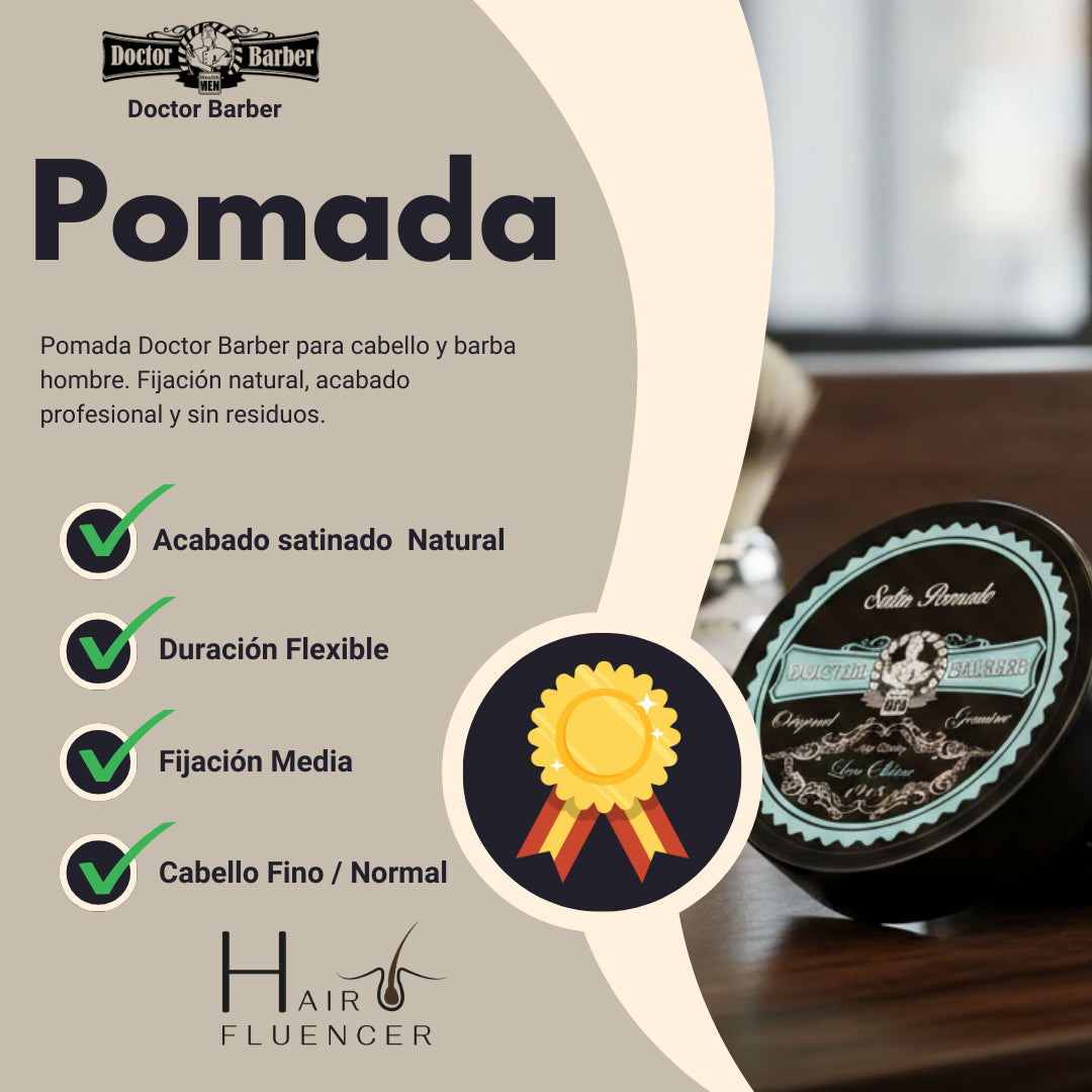 Doctor Barber Pomada Profesional – Control total con acabado perfecto