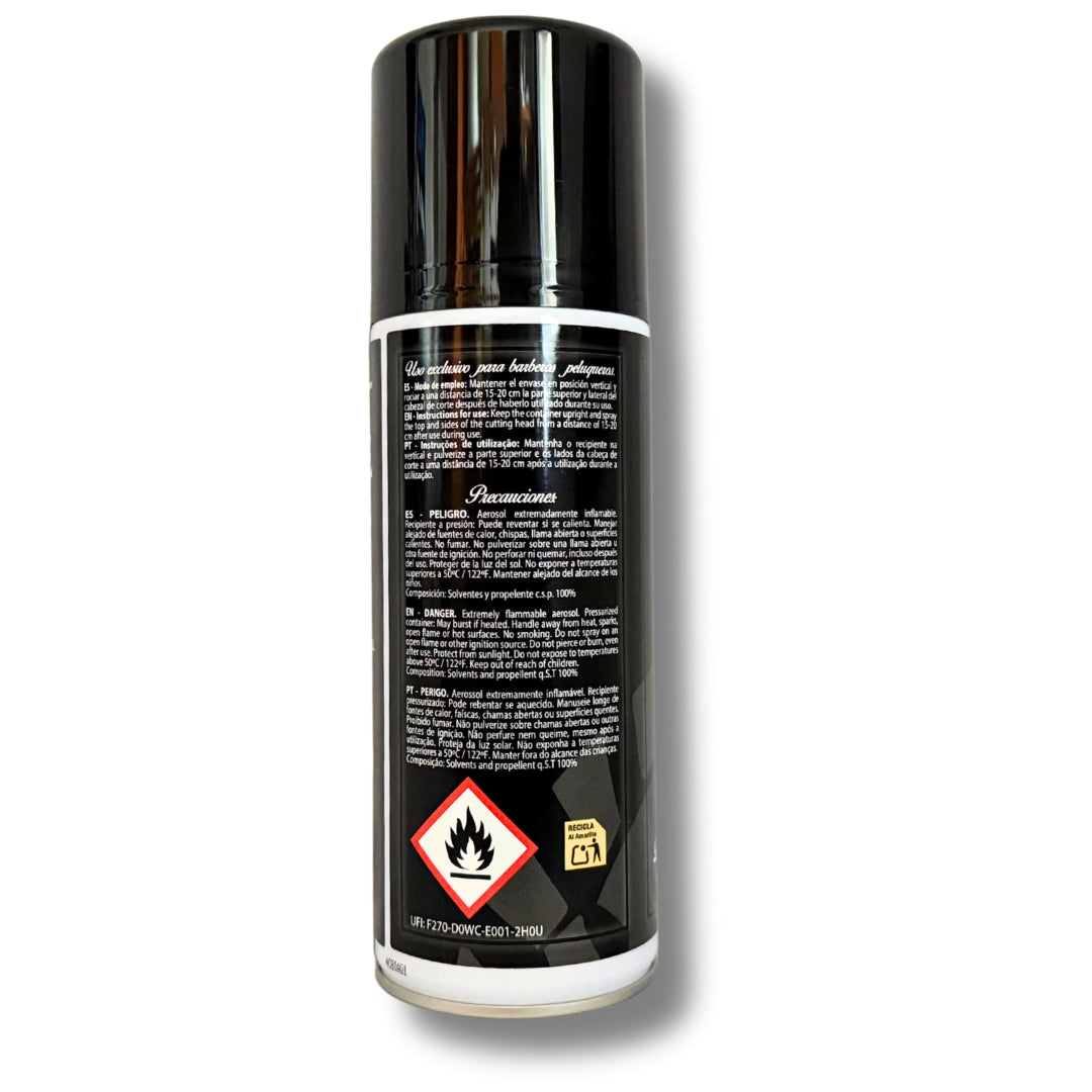 Spray disinfettante Doctor Barber per macchine da barbiere: lubrifica, raffredda, disinfetta