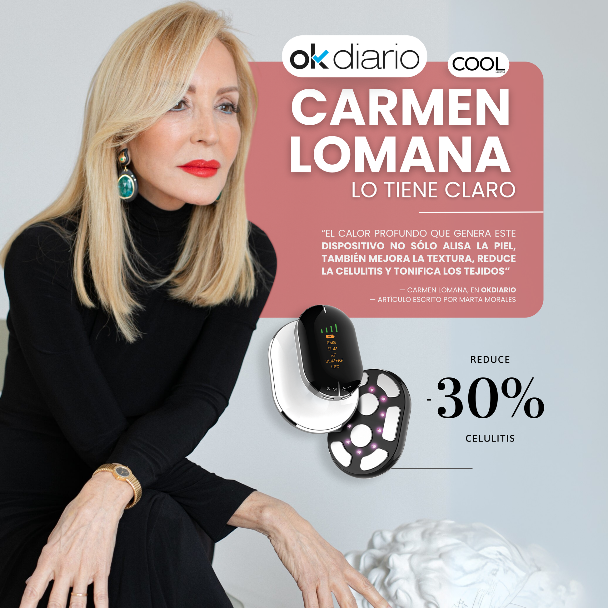 Dispositivo Anticelulitis Radiofrecuencia Tecnología x4 - HairFluencer