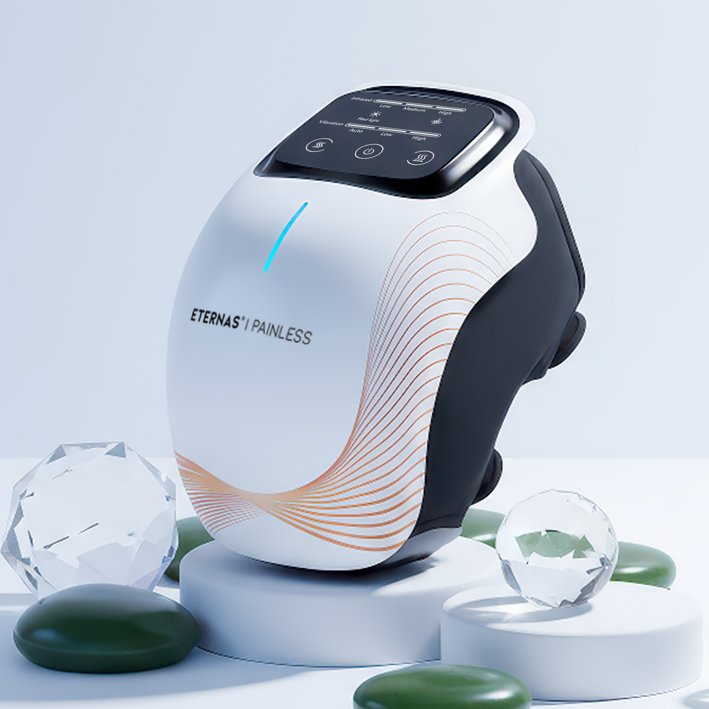 Masajeador de Rodilla Inalámbrico | Alivio del Dolor Articular por Infrarrojos, Calor, Láser y Vibración - HairFluencer