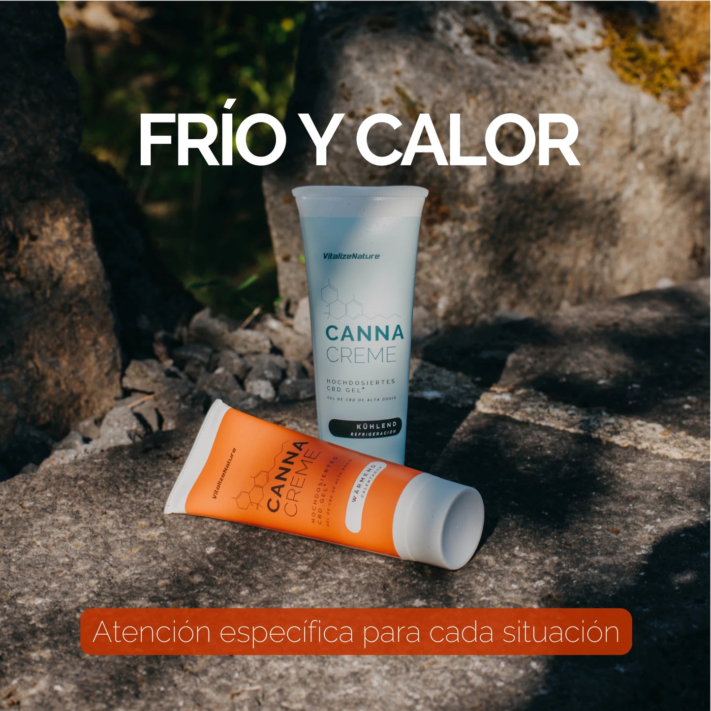 VitalizeNature Gel CBD Frío y Calor 1425 mg – Alivio Muscular y Articular Inmediato