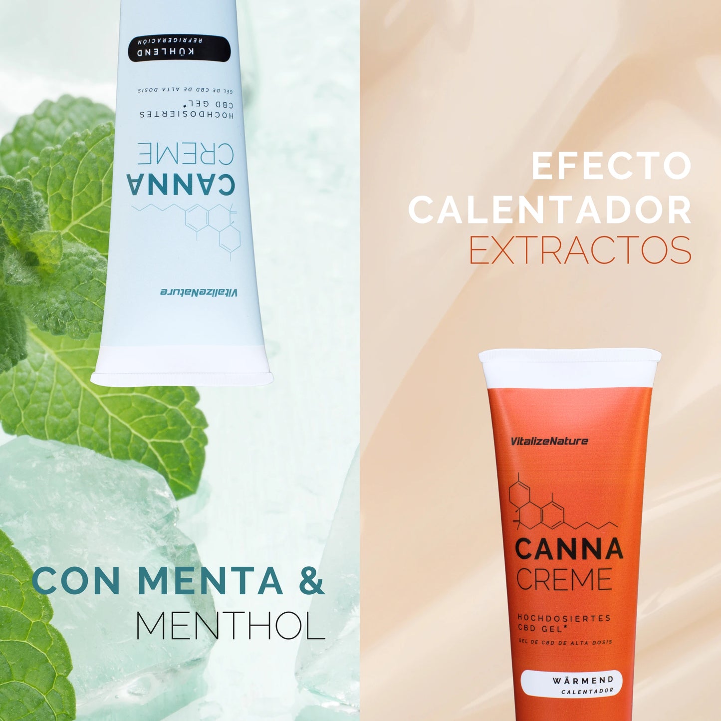 VitalizeNature Gel CBD Frío y Calor 1425 mg – Alivio Muscular y Articular Inmediato