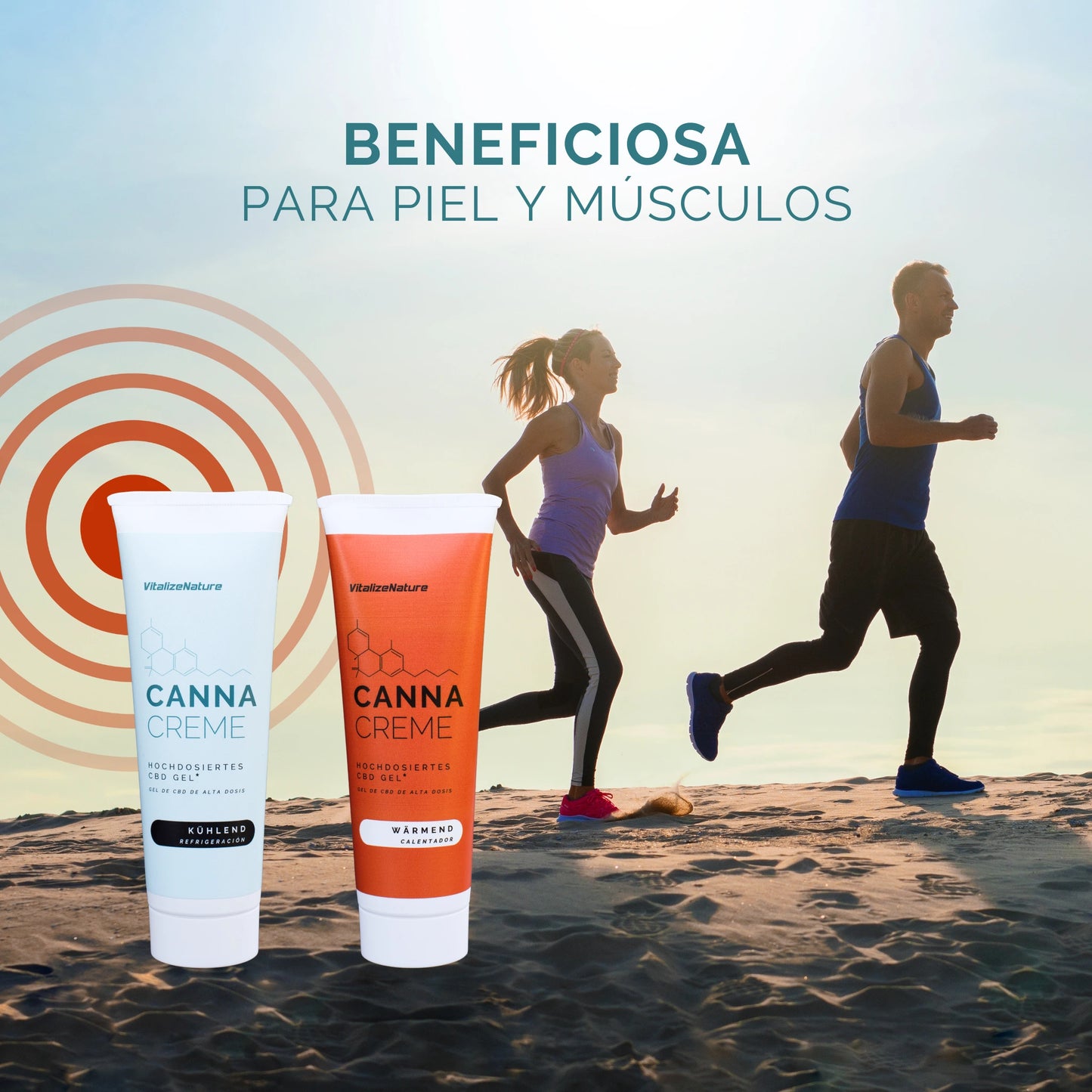 VitalizeNature Gel CBD Frío y Calor 1425 mg – Alivio Muscular y Articular Inmediato