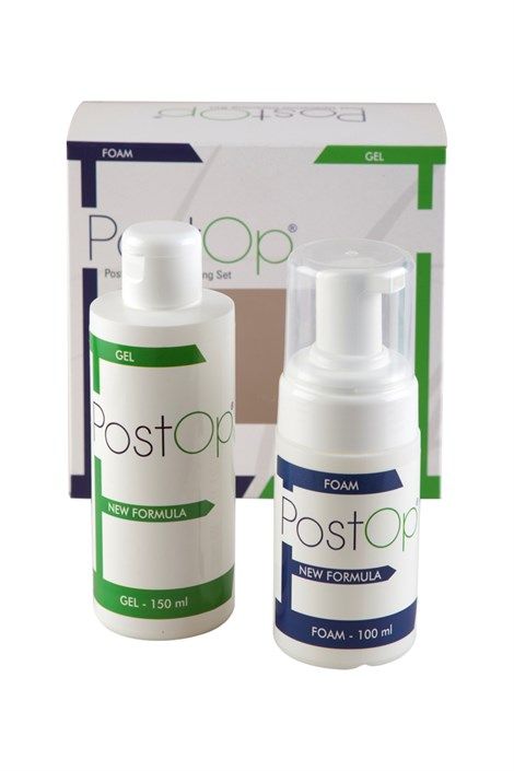 PostOP set de cuidado post trasplante capilar Gel + Espuma