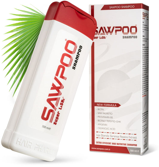 Sawpoo Champú con Saw Palmetto + Biotina 300 ml