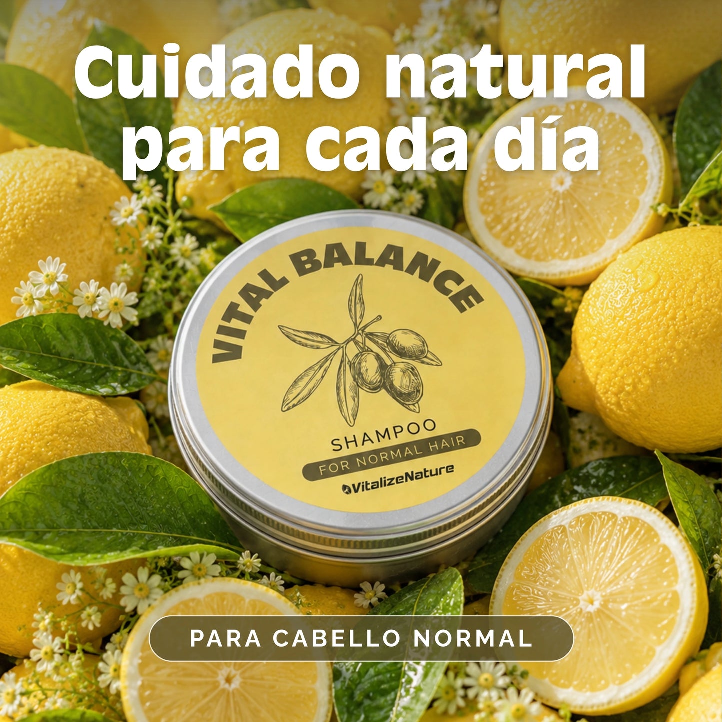 Champú Sólido VitalizeNature | Cuidado Capilar Botánico y natural 100x100