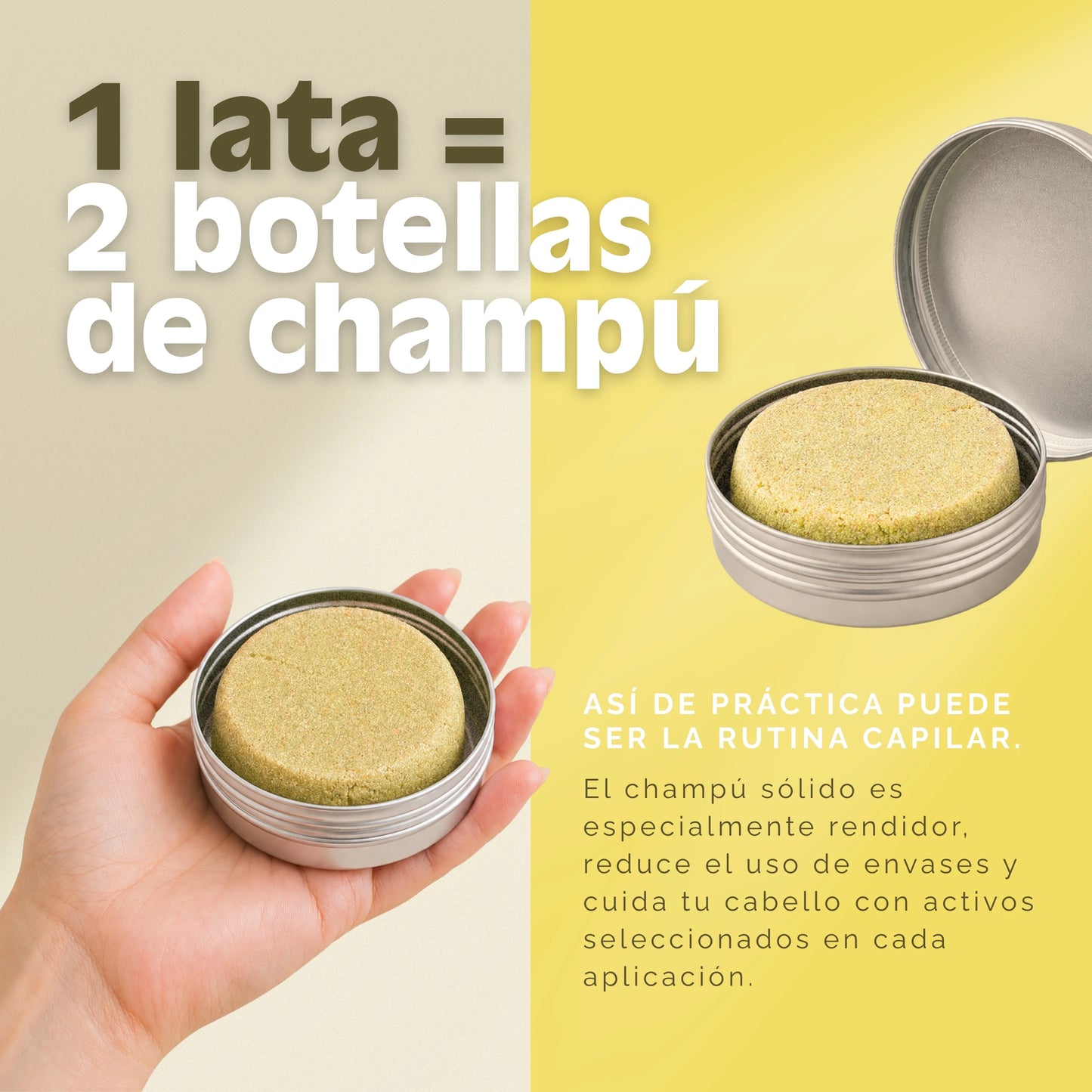 Champú Sólido VitalizeNature | Cuidado Capilar Botánico y natural 100x100