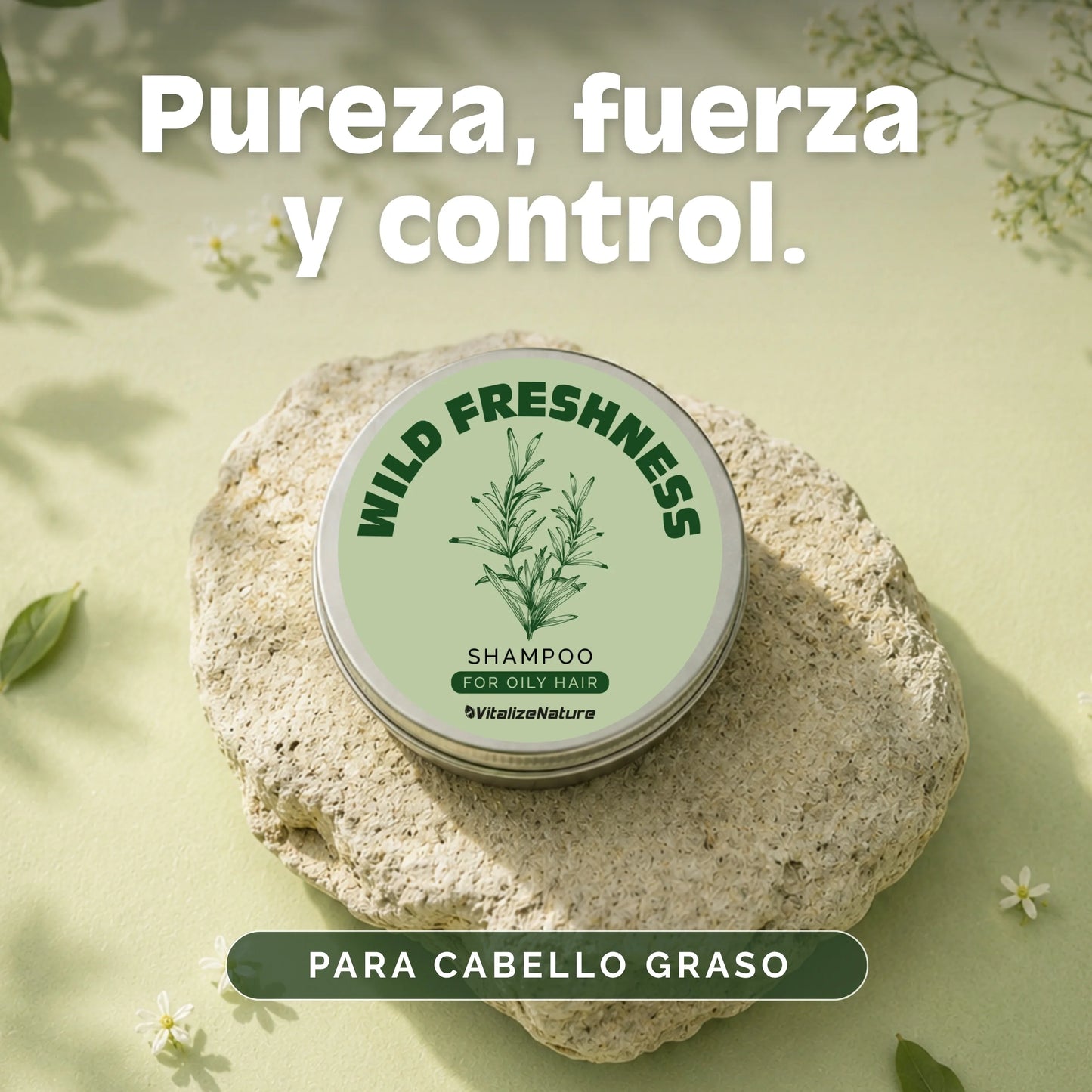 Champú Sólido VitalizeNature | Cuidado Capilar Botánico y natural 100x100