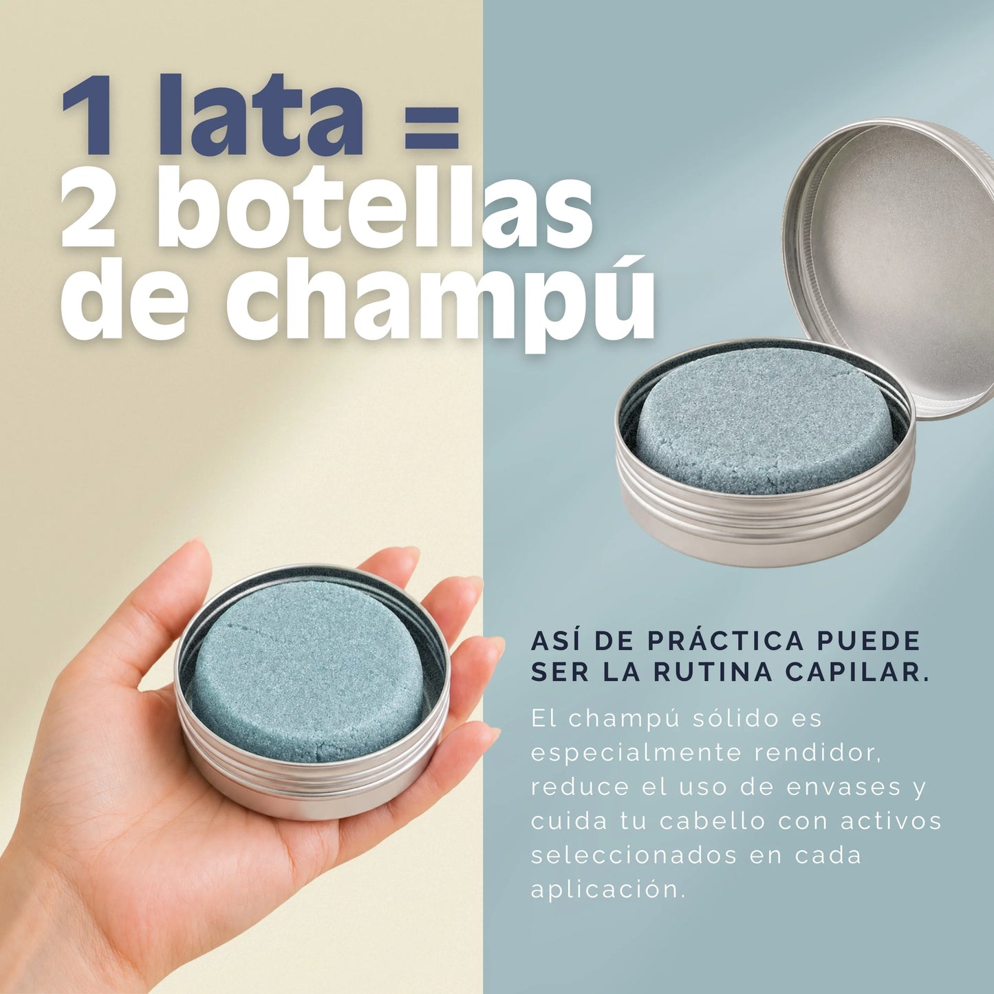 Champú Sólido VitalizeNature | Cuidado Capilar Botánico y natural 100x100