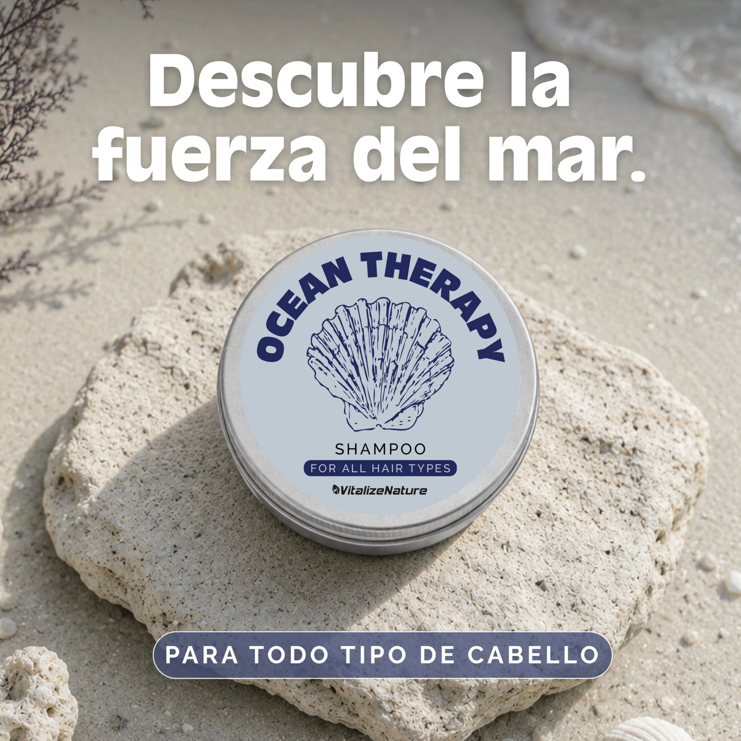 Champú Sólido VitalizeNature | Cuidado Capilar Botánico y natural 100x100