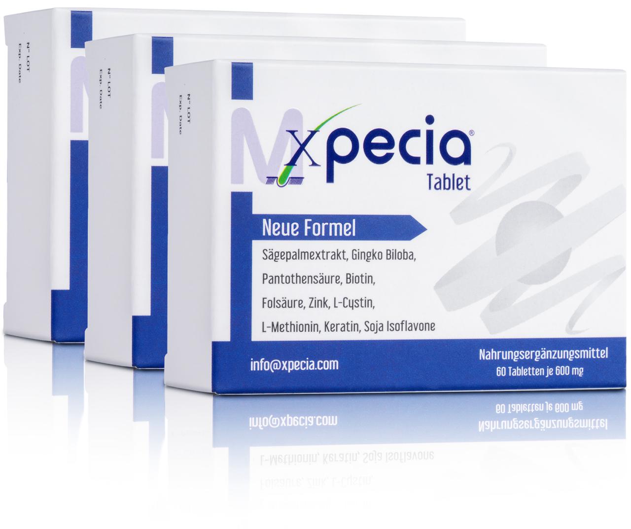 Xpecia Hombre - Suplemento alimenticio con vitaminas, minerales y extractos vegetales para el cabello - HairFluencer